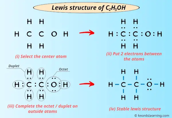 Lewis Structure of C2H5OH