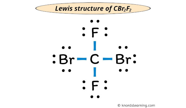 cbr2f2 lewis structure