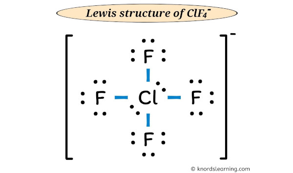 clf4- lewis structure