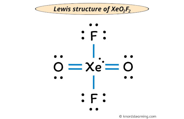 xeo2f2 lewis structure