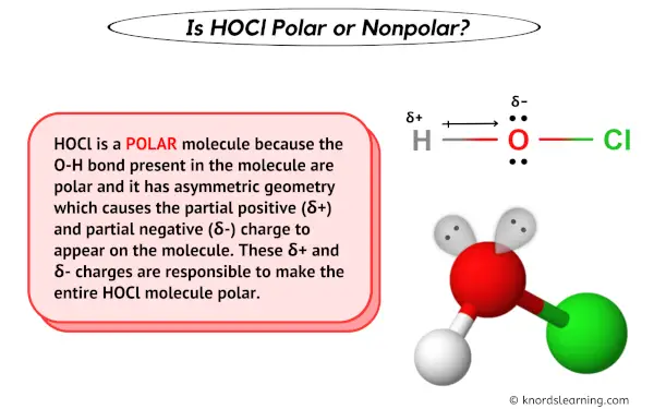 Is HOCl Polar or Nonpolar
