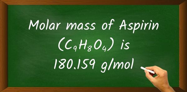 Aspirin (C9H8O4) Molar Mass