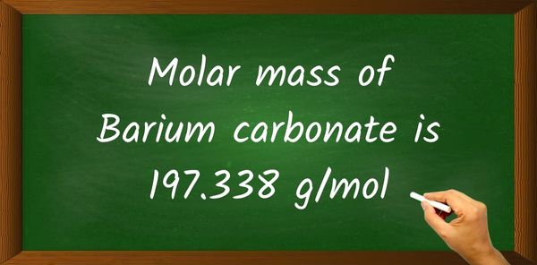 BaCO3 (Barium carbonate) Molar Mass