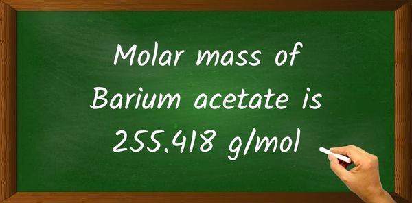 Barium acetate Molar Mass