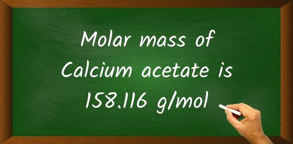 Calcium acetate (C4H6CaO4) Molar Mass