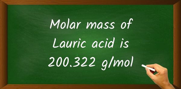 Lauric acid (C12H24O2) Molar Mass
