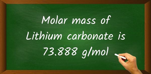 Lithium carbonate (Li2CO3) Molar Mass