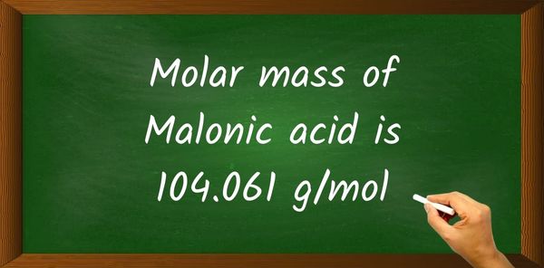Malonic acid (C3H4O4) Molar Mass
