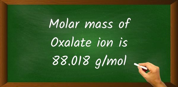Oxalate ion (C2O4)2- Molar Mass