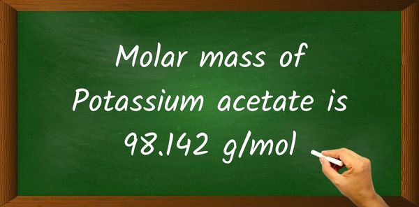 Potassium acetate (CH3CO2K) Molar Mass