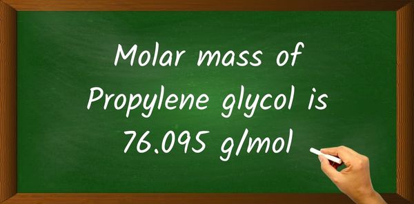 Propylene glycol (C3H8O2) Molar Mass