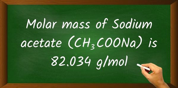 Sodium acetate (CH3COONa) Molar Mass