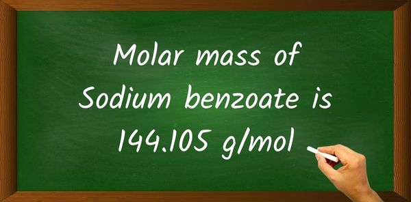 Sodium benzoate (C7H5NaO2) Molar Mass