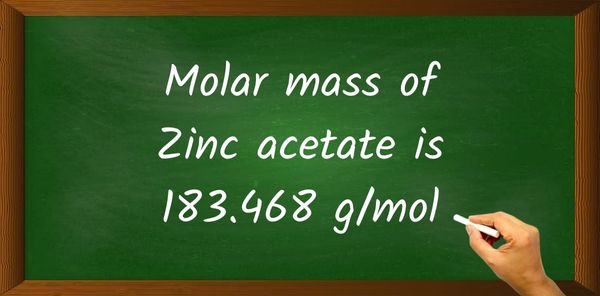 Zinc acetate (C4H6ZnO4) Molar Mass