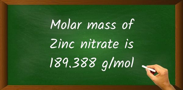 Zinc nitrate [Zn(NO3)2] Molar Mass