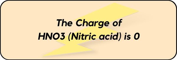 Charge on Nitric acid (HNO3)