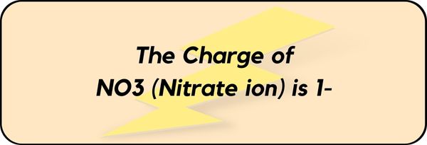 Charge on NO3 (Nitrate ion)