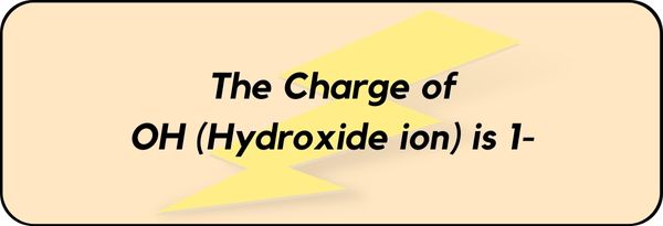 Charge of OH (Hydroxide ion)