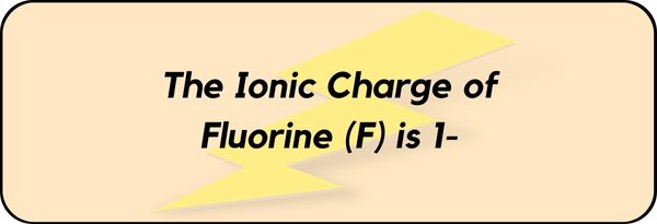 Charge of Fluorine (F)