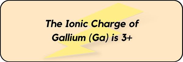 Charge of Gallium (Ga)