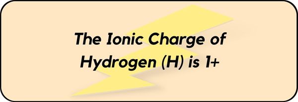 Charge of Hydrogen (H)