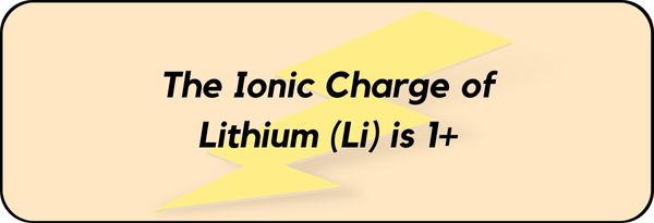 Charge of Lithium (Li)
