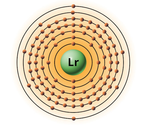 bohr model of lawrencium